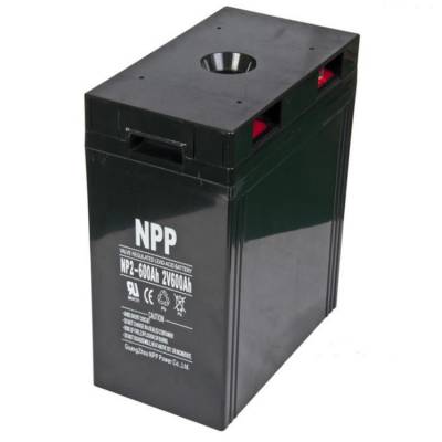 湖北耐普蓄电池NP2V600密封铅酸免维护阀控式电源2V600AH型号直流屏UPS电源消防EPS