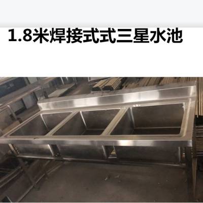 工程款不锈钢洗刷槽批发厨房单槽一体不锈钢水池 南京双盆可移动不锈钢水池