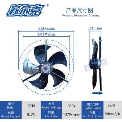 苏尔克G315G355外转子结构380V变频电机专用机芯，全铜电机