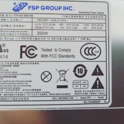 FSP350-60EVML 350W 开关电源供应器 全汉工控机热插拔电源模块