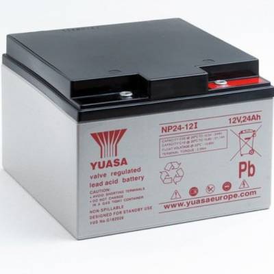 YUASA汤浅蓄电池NP24-12I消防应急12V24AH安保系统用电池