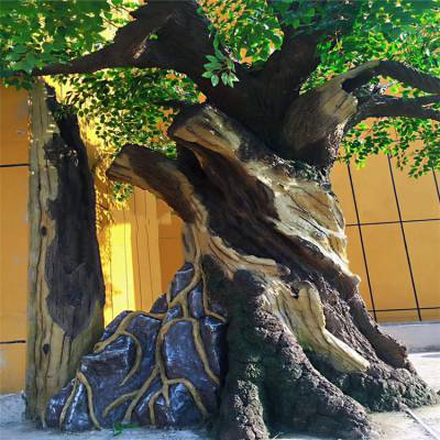 假树装饰 餐厅假树 水泥塑树大门 水泥假树 量身定制仿真假树