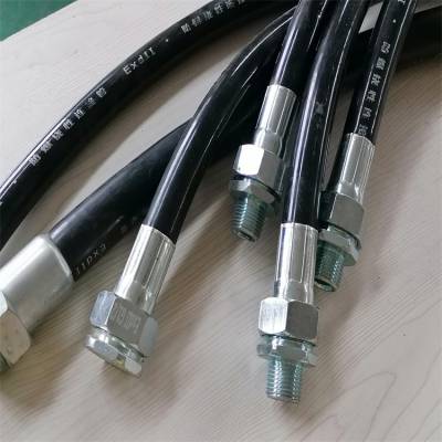 dn25防爆连接挠性管 蛇皮穿线管bng防爆软管两端内外丝活接连线盒