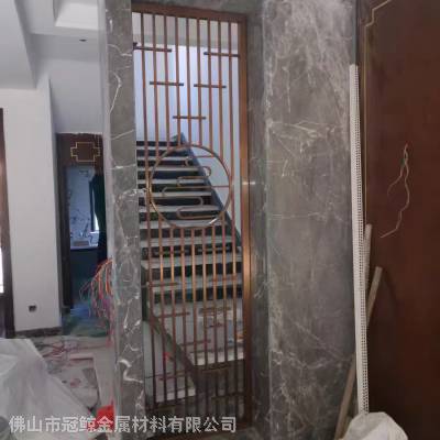 专注餐厅/卧室/别墅/会所不锈钢屏风定制 佛山不锈钢屏风加工