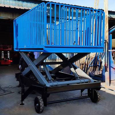 枣庄移动式卸猪台固定剪叉卸猪台协助卸猪神器载重2吨3吨1吨设备