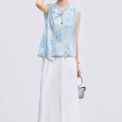 星梦天琦 新中式国风 复古减龄T恤 女装尾货专供货源