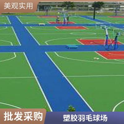 室外塑胶跑道材料 硅pu球场 塑胶篮球场地胶地面 承接工程