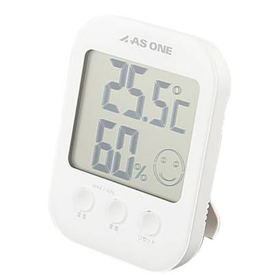 デジタル温湿度計O-421WT可爱表情直观显示中暑与流感风险