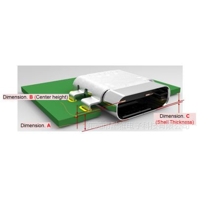 ԭLOTES USB TYPE C SMT+DIPĸH0.58 0.88 1.18ǰHyb