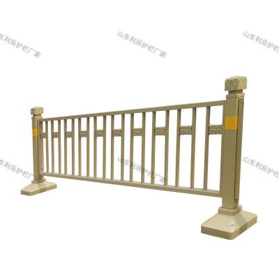 黄金护栏中央隔离栏杆同款金色莲花长安街道路防护栏