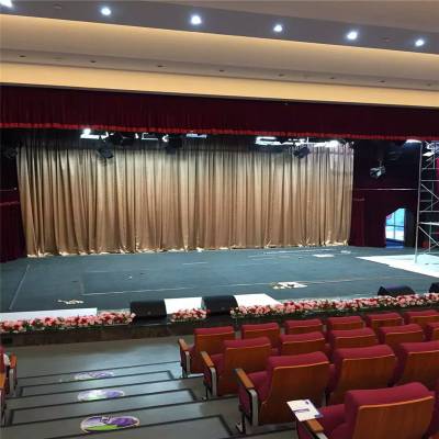 电动舞台幕布电动阻燃幕布电动对开升降舞台阻燃幕布厂家