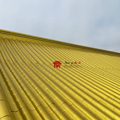 南古金属连体瓦 古建仿古铝合金瓦屋顶铜瓦片定制