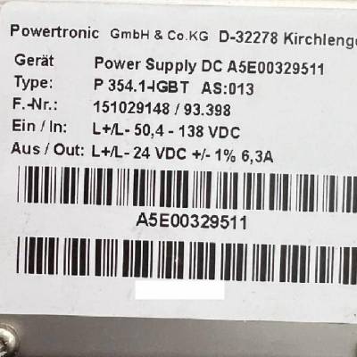 powertronic A5E00329511 P354.1-IGBT D-32278 变频器电源