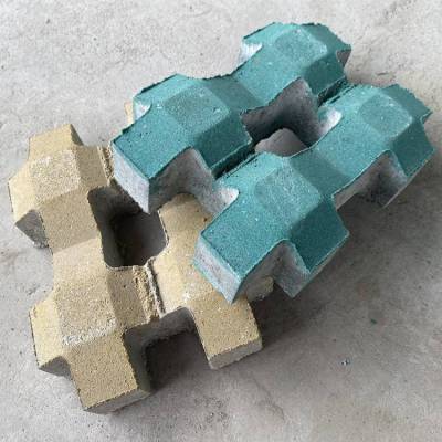 混凝土井字形水泥绿色植草砖停车场车位草坪砖种草绿化