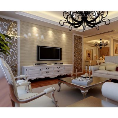 现代简约风格铝合金电视背景墙