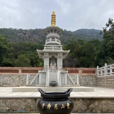 东林寺石雕塔林 方形石雕舍利塔 金刚塔石雕