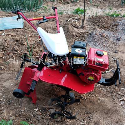菜地果园苗圃高效率旋耕机 自走式两驱微耕机 360旋转轮式微耕机