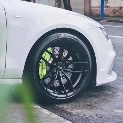 【刹车卡钳套件改装升级】奥迪升级布雷博bremboV6大六活塞刹车卡钳案例提升刹车性能***之三十