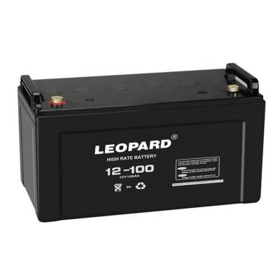 LEOPARD蓄电池HTS12-100美洲豹阀控式铅酸蓄电池12V100AH应急电源