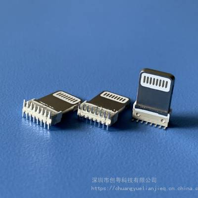 ƻʽƬͷ8P/180ֱʽSMTͷ Lightningͷ ¶7.5mmɫ͸