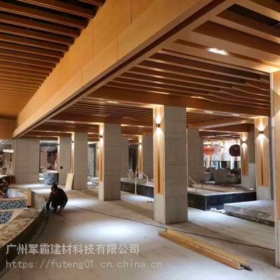 军霸建材外墙热转印木纹四方 5管0*100*1.0铝型材铝方管铝合金天花幕墙工程规格定做