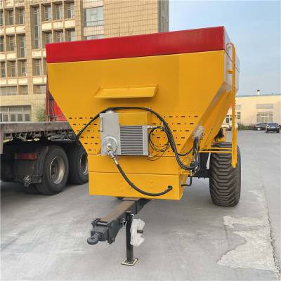单横绞龙抛撒车 黏湿牛羊粪肥散粪机 10方撒粪机