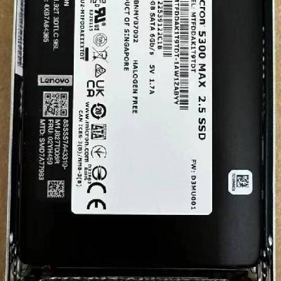 4XB7A17127 S4620 1.92TB SATA SSD 2.5 SR658 服务器硬盘