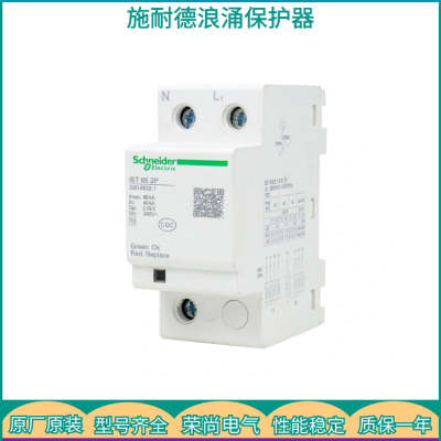 schneider二级浪涌保护器iST 20KA40KA65KA电涌防雷器2P 3P+N 4P