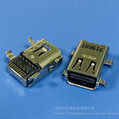 MINIDP沉板母座 DP20PIN 四脚沉板DIP+SMT音频插座 DispalyPort高清插座