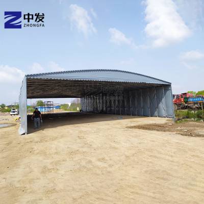 厂房物流户外帐篷 承接大型推拉棚 大排档推拉篷美观大方