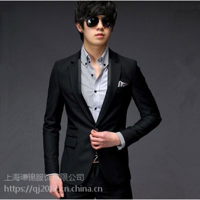 休闲西服套装上海谦锦服饰多年定制经验商务西服职业装量身定做