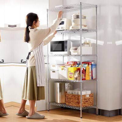 美之高多层置物架厨房 厨房放微波炉烤箱多层置物 创意厨房置物架