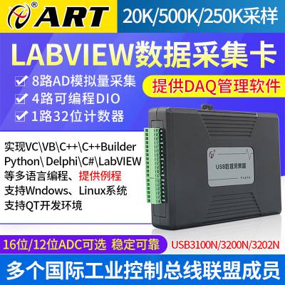 ̩Ƽ USB3202N ๦ݲɼLabVIEW޷