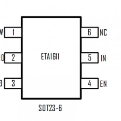 钰泰ETA1611S2G 24V/2A异步升压100颗LED背光驱动芯片