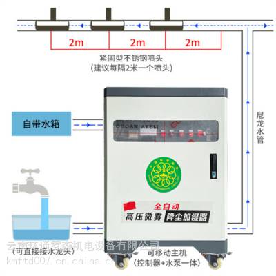 云南昆明标化工地围挡自动喷淋系统 厂家上门安装调试