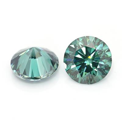 莫桑钻石和真钻石有什么区别-高色彩闪亮戒面项链首饰镶嵌粉色莫桑钻配石