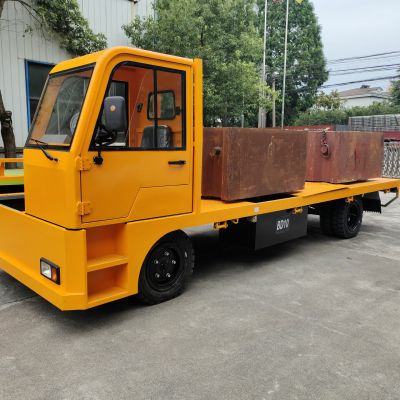 电动平板车驾驶式,20吨厂区用物料转运车