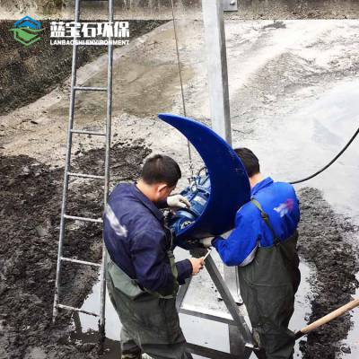 南京蓝宝石供应缺氧池潜水推流器 低速推进式搅拌机选型