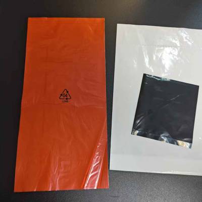 pe袋净化袋洁净袋包装袋pe乳白净化袋黑色PE袋红色ldpe袋-红色