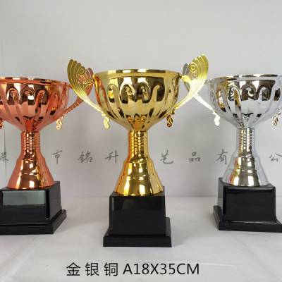 山地自行车比赛大耳***奖杯，新款电镀金属奖杯定制，深圳厂家制作