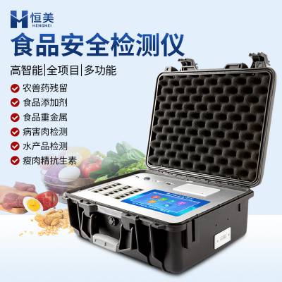 多功能食品安全快速筛检仪 恒美 HM-G1800 便携式食 品安全检测仪