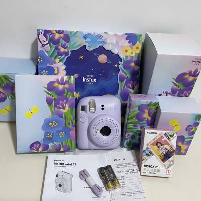 富士拍立得mini12 花花限定礼盒 mini12精美礼盒含10张花花调相纸