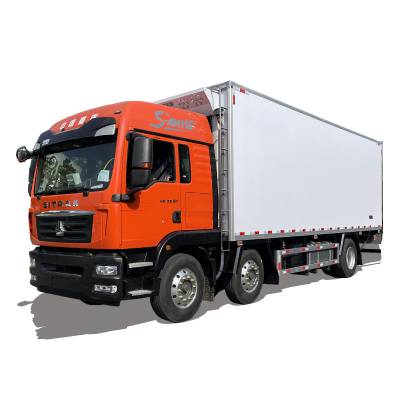出口重汽箱式载货车 运输货物类厢式货车 可保温盒饭热食物流运输车