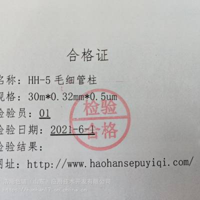 HH-5毛细管柱气相色谱-质谱法检测饮用水新生含氮消毒副产物氯代乙酰胺