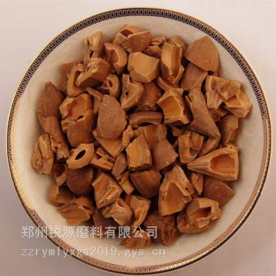 核桃砂滤料滤油吸附砂填充净水材料砂磨料五金研磨用橄榄壳