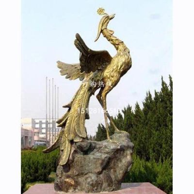 古典铜凤凰雕塑厂家，古典铜凤凰雕塑生产，古典铜凤凰雕塑销售