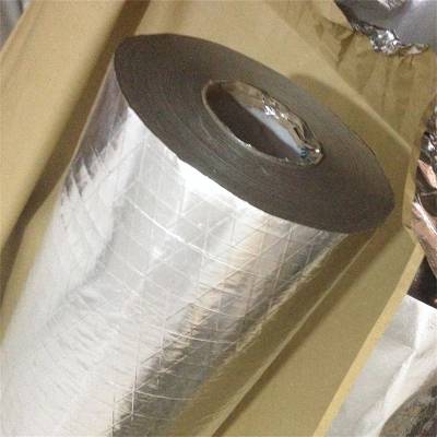 工厂货源 夹筋铝箔纸 阻燃隔热镀铝膜贴面 电热炕板防潮纸