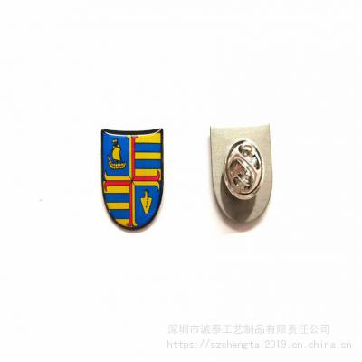 印刷徽章定制，免费设计胸章，广州胸针批发厂
