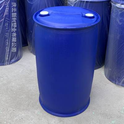 200KG双环塑料桶200L闭口蓝色塑料桶***大西北 新利制造