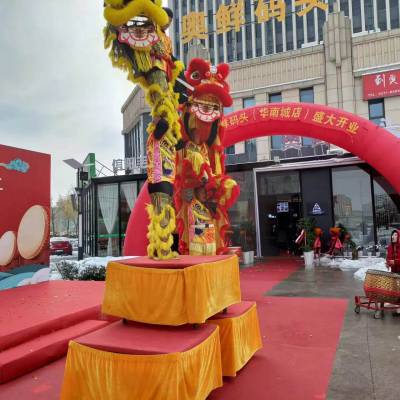 郑州开业庆典策划公司开业庆典演出舞狮表演大型锣鼓表演